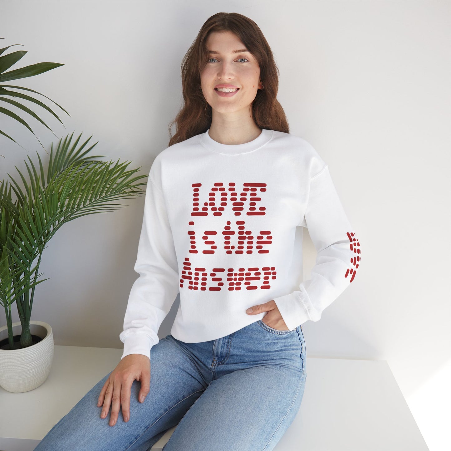 Love Is the answer Crewneck Sweatshirt - Unisex Heavy Blend™