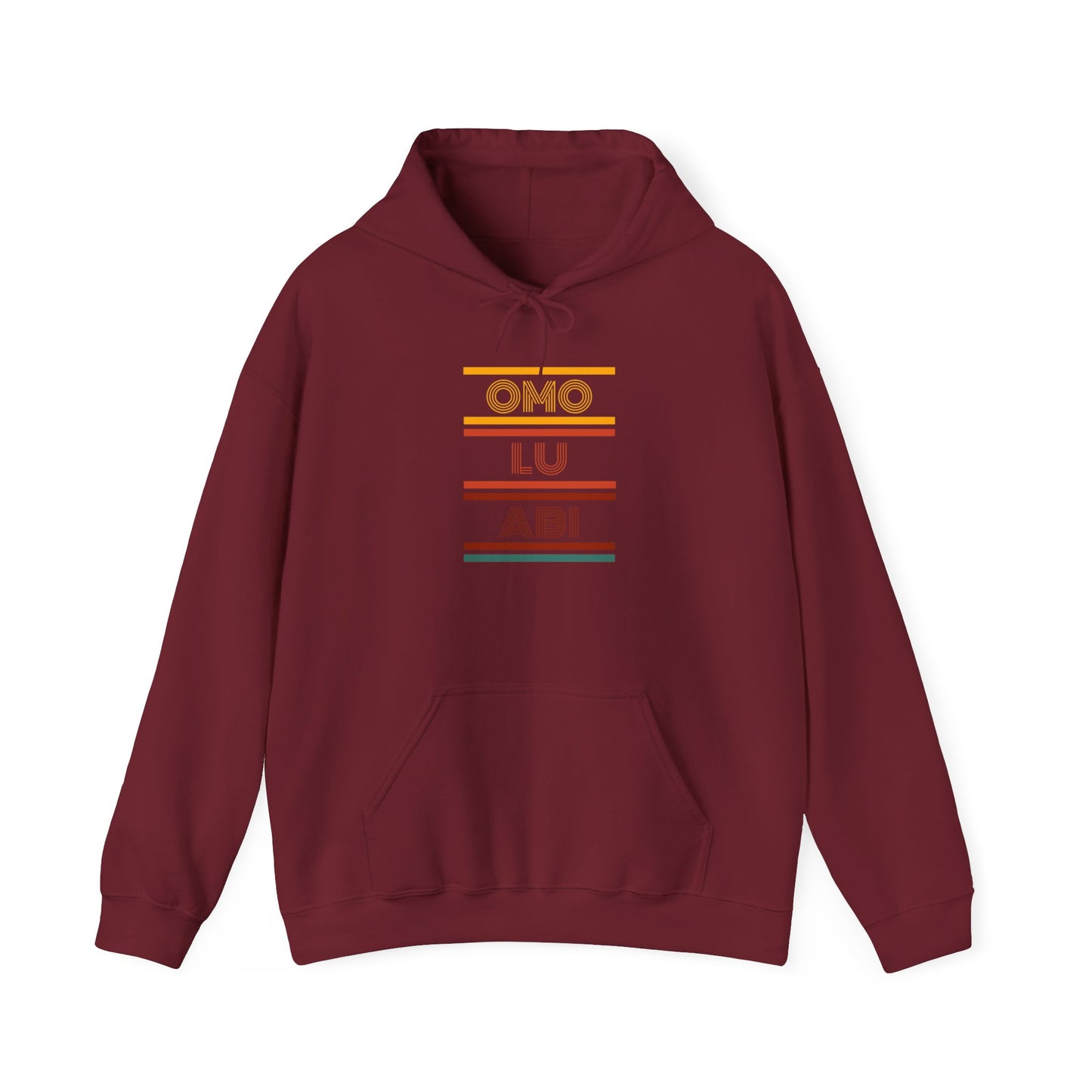 OMO LU ABI Unisex Heavy Blend Hoodie, Cozy Sweatshirt for All Occasions, Gift Idea, Casual Wear, Streetwear
