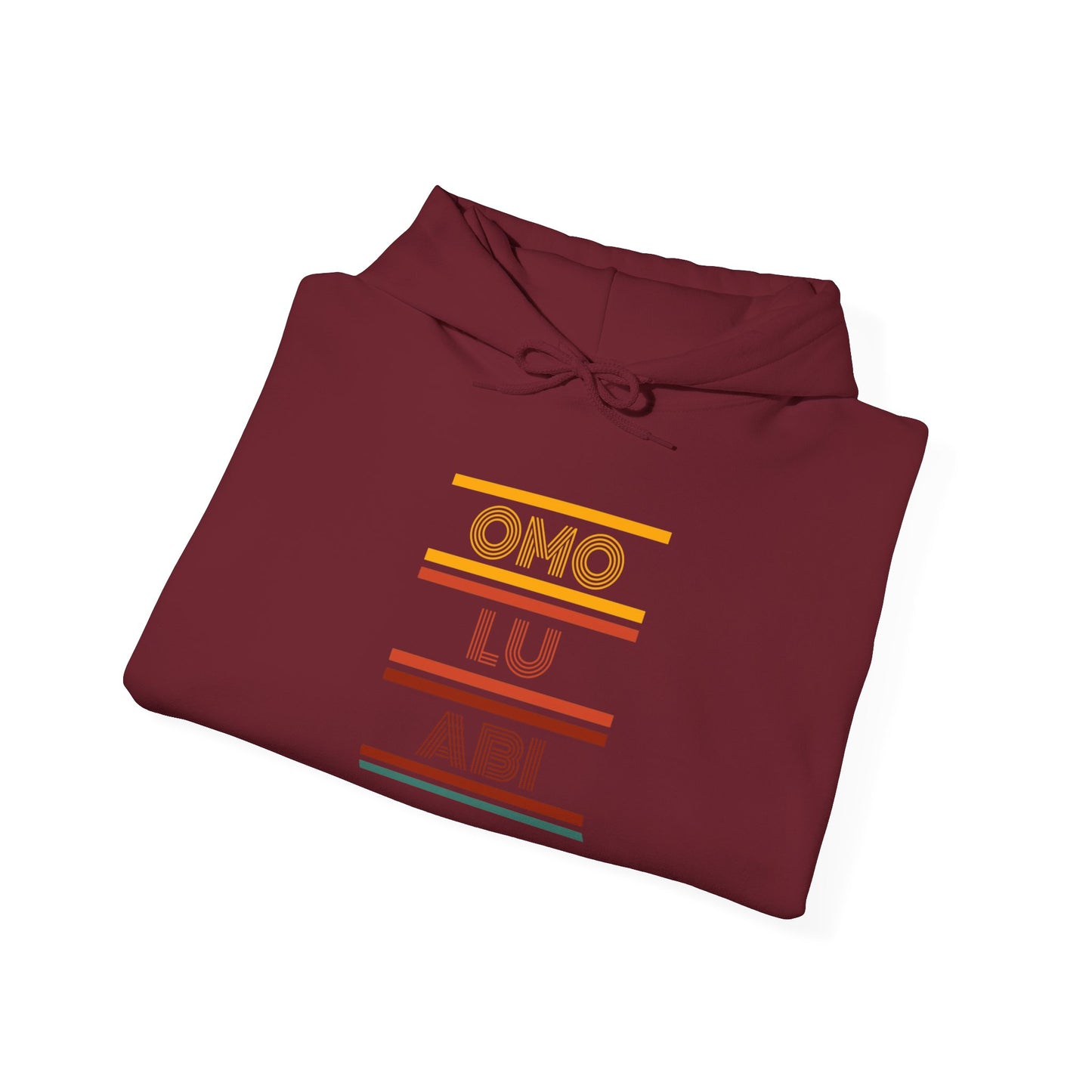 OMO LU ABI Unisex Heavy Blend Hoodie, Cozy Sweatshirt for All Occasions, Gift Idea, Casual Wear, Streetwear