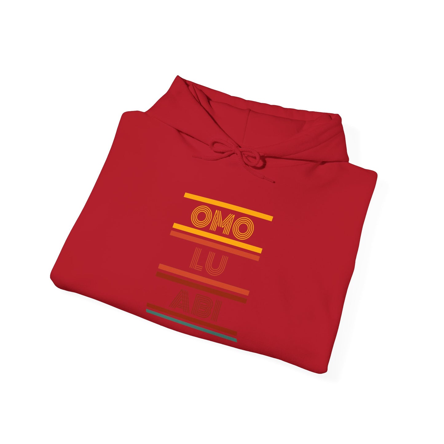 OMO LU ABI Unisex Heavy Blend Hoodie, Cozy Sweatshirt for All Occasions, Gift Idea, Casual Wear, Streetwear