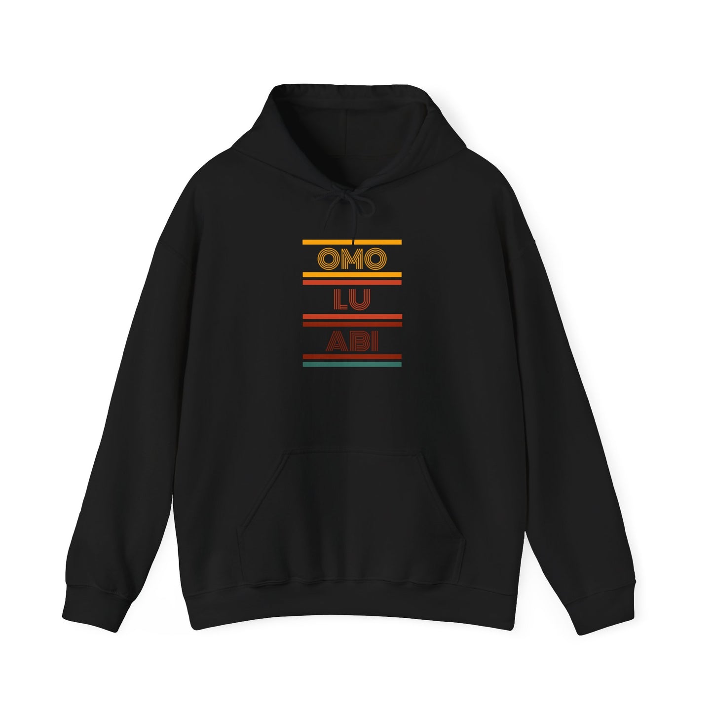 OMO LU ABI Unisex Heavy Blend Hoodie, Cozy Sweatshirt for All Occasions, Gift Idea, Casual Wear, Streetwear