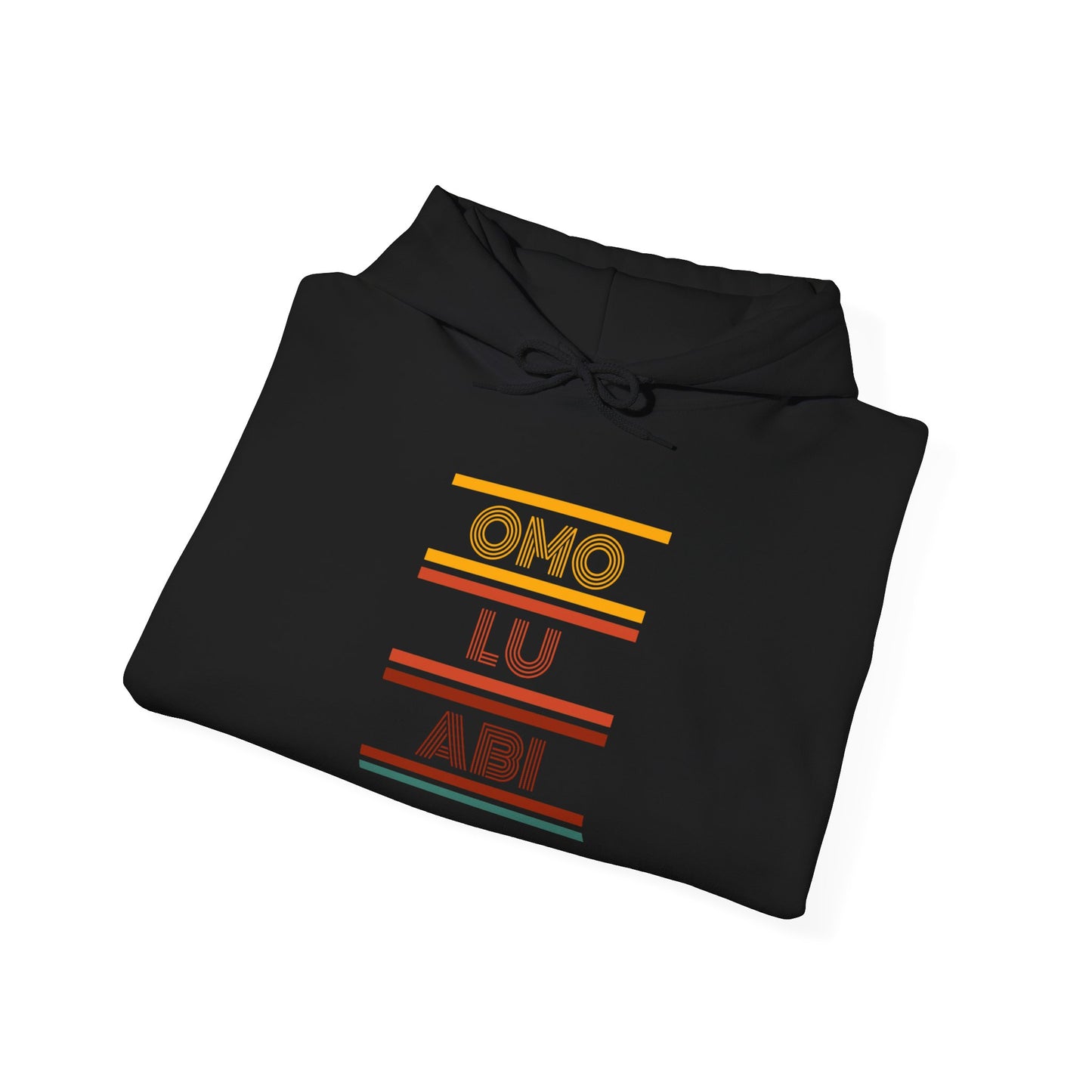 OMO LU ABI Unisex Heavy Blend Hoodie, Cozy Sweatshirt for All Occasions, Gift Idea, Casual Wear, Streetwear