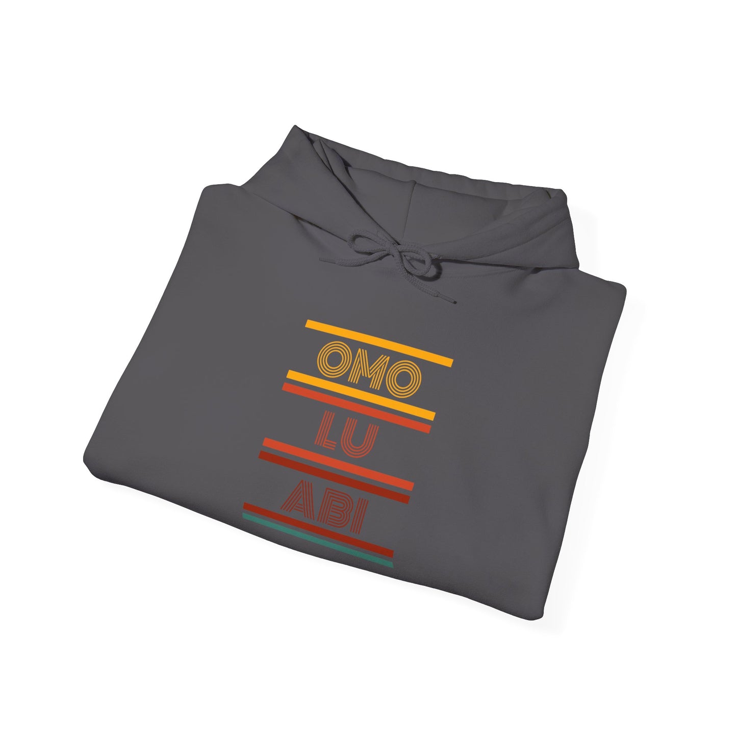OMO LU ABI Unisex Heavy Blend Hoodie, Cozy Sweatshirt for All Occasions, Gift Idea, Casual Wear, Streetwear