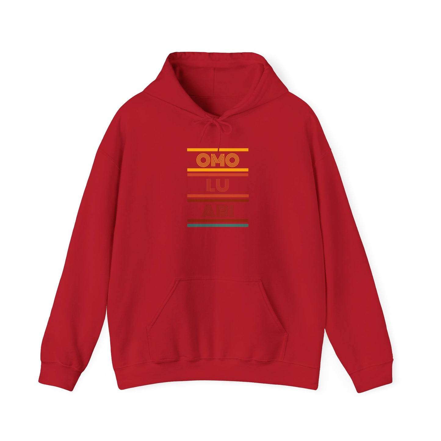 OMO LU ABI Unisex Heavy Blend Hoodie, Cozy Sweatshirt for All Occasions, Gift Idea, Casual Wear, Streetwear