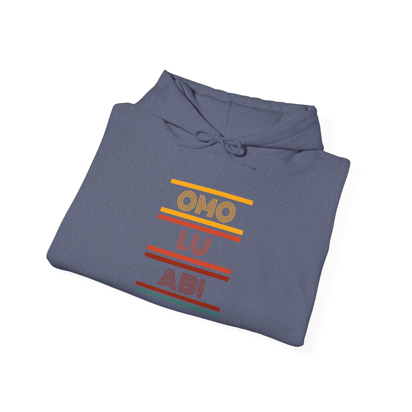 OMO LU ABI Unisex Heavy Blend Hoodie, Cozy Sweatshirt for All Occasions, Gift Idea, Casual Wear, Streetwear